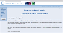 Desktop Screenshot of deploie-tes-ailes.org