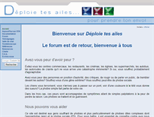 Tablet Screenshot of deploie-tes-ailes.org